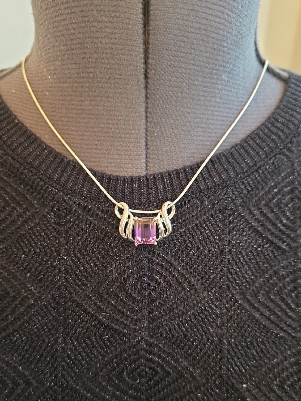 Ametrine Sterling Silver  Necklace